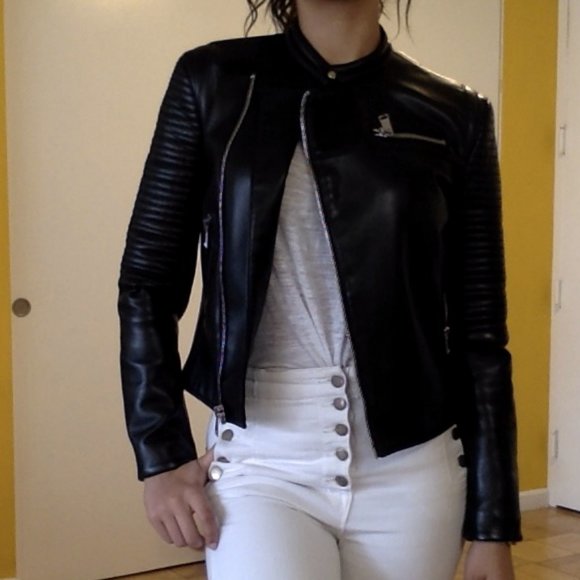 Zara Leather Jacket - Picture 4 of 5